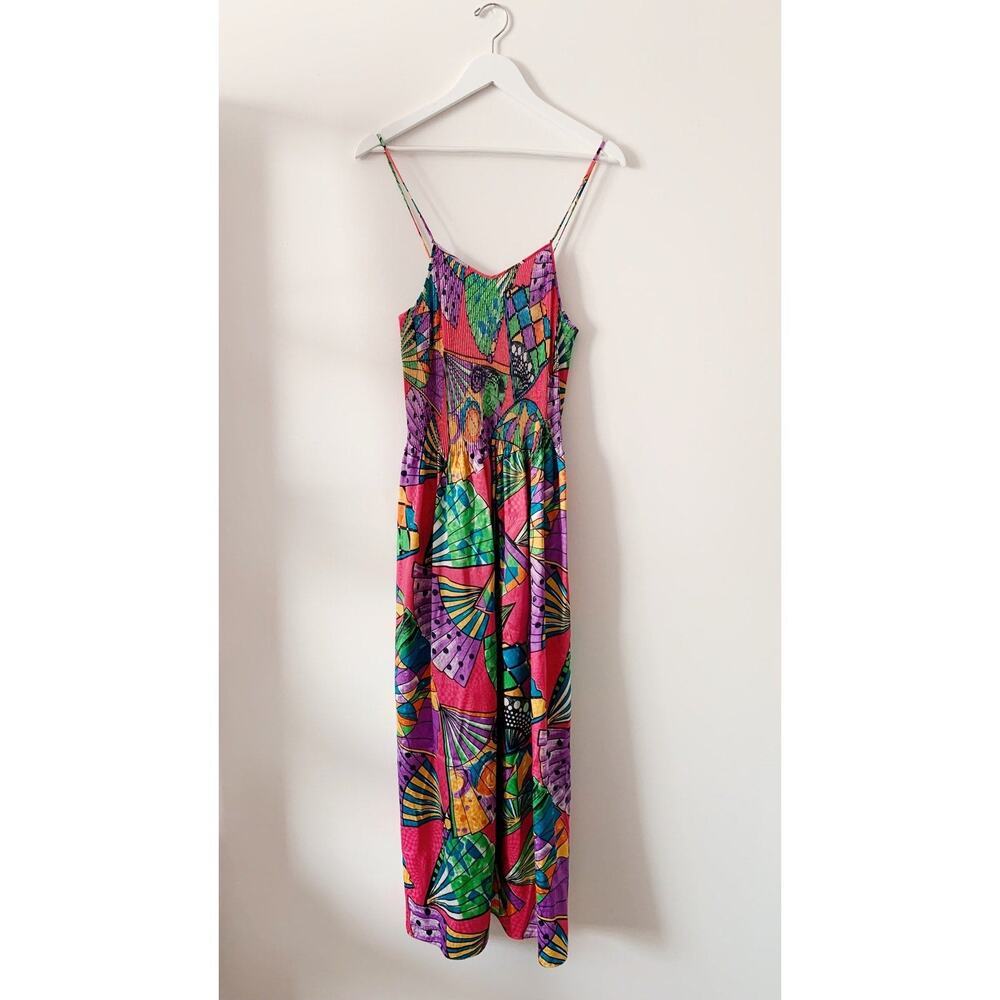 Mary McFadden 1980s Physcadellic Dress - S/M - Picture 1 of 3